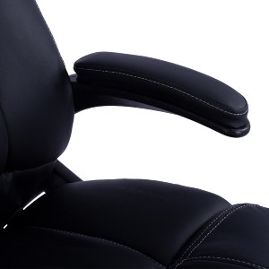 44564 ΚΑΡΕΚΛΑ ΓΡΑΦΕΙΟΥ THORIN HM1050.01 ΜΕ MASSAGE ΜΑΥΡΗ HOMEMARKT 62x70x127Y εκ.