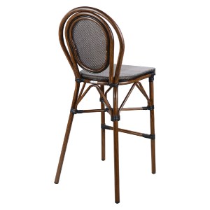 47521 ΣΚΑΜΠΟ ΑΛΟΥΜΙΝΙΟΥ AZARIA HM5059 BAMBOO LOOK ΚΑΦΕ ΜΕ TEXTLINE 44x52x115Υεκ