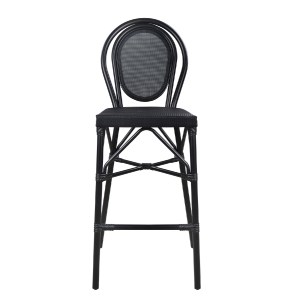 47522 ΣΚΑΜΠΟ ΑΛΟΥΜΙΝΙΟΥ AZARIA HM5060 BAMBOO LOOK ΜΑΥΡΟ ΜΕ TEXTLINE 44x52x115Υεκ.