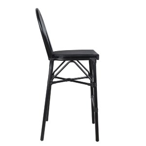 47522 ΣΚΑΜΠΟ ΑΛΟΥΜΙΝΙΟΥ AZARIA HM5060 BAMBOO LOOK ΜΑΥΡΟ ΜΕ TEXTLINE 44x52x115Υεκ.
