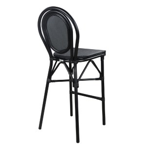 47522 ΣΚΑΜΠΟ ΑΛΟΥΜΙΝΙΟΥ AZARIA HM5060 BAMBOO LOOK ΜΑΥΡΟ ΜΕ TEXTLINE 44x52x115Υεκ.