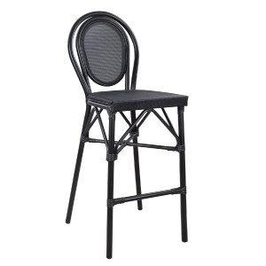 47522 ΣΚΑΜΠΟ ΑΛΟΥΜΙΝΙΟΥ AZARIA HM5060 BAMBOO LOOK ΜΑΥΡΟ ΜΕ TEXTLINE 44x52x115Υεκ.
