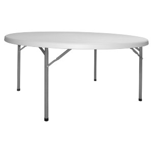 47531 ΤΡΑΠΕΖΙ CATERING-ΣΥΝΕΔΡΙΟΥ HM5061 Φ182Χ74εκ ΠΤΥΣΣΟΜΕΝΟ ΣΤΡΟΓΓΥΛΟ