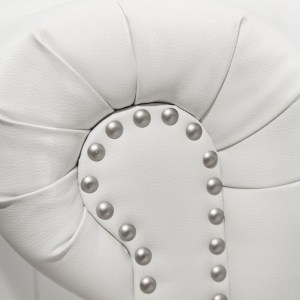 47573 ΚΑΝΑΠΕΣ 2ΘΕΣΙΟΣ T.CHESTERFIELD HM3010.02 ΤΕΧΝΟΔΕΡΜΑ ΛΕΥΚΟ ΜΑΤ