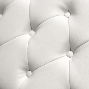 47578 ΤΑΜΠΟΥΡΕ ΥΠΟΠΟΔΙΟ T.CHESTERFIELD EMMA HM226.02 PU ΛΕΥΚΟ-ΜΑΥΡΑ ΠΟΔΙΑ 80x44x39Yεκ.