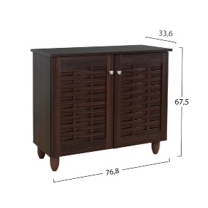 47582 ΠΑΠΟΥΤΣΟΘΗΚΗ-ΝΤΟΥΛΑΠΙ ΞΥΛΙΝΗ CASSIOPE HM2208.01 WENGE 77Χ34Χ67.5Υεκ.