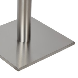 53287 ΒΑΣΗ ΤΡΑΠΕΖΙΟΥ INOX HM421 ΜΕ ΡΕΓΟΥΛΑΤΟΡΟΥΣ 40x40x72Y εκ.