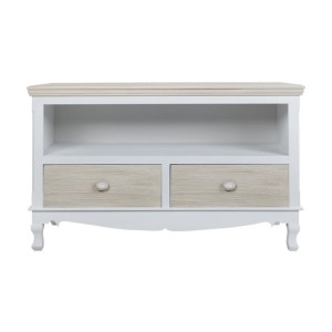 53339 ΕΠΙΠΛΟ TV MELODY HM7003.02 ΛΕΥΚO ΓΚΡΙ ΠΑΤΙΝΑ 100Χ42Χ61 εκ.