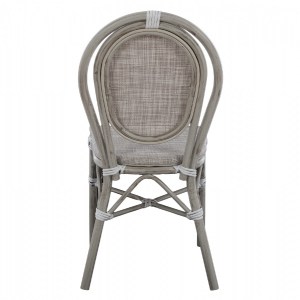 54039 ΚΑΡΕΚΛΑ ΑΛΟΥΜΙΝΙΟΥ RIPLEY BAMBOO LOOK ΠΑΤΙΝΑ ΛΕΥΚΗ ΜΕ TEXTLINE 45x57x88 εκ. HM5109