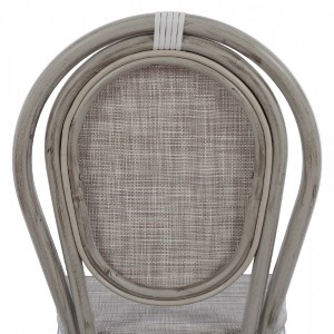 54039 ΚΑΡΕΚΛΑ ΑΛΟΥΜΙΝΙΟΥ RIPLEY BAMBOO LOOK ΠΑΤΙΝΑ ΛΕΥΚΗ ΜΕ TEXTLINE 45x57x88 εκ. HM5109