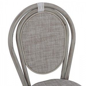 54039 ΚΑΡΕΚΛΑ ΑΛΟΥΜΙΝΙΟΥ RIPLEY BAMBOO LOOK ΠΑΤΙΝΑ ΛΕΥΚΗ ΜΕ TEXTLINE 45x57x88 εκ. HM5109