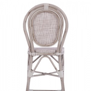 54040 ΣΚΑΜΠΩ ΑΛΟΥΜΙΝΙΟΥ BAMBOO LOOK ΠΑΤΙΝΑ ΛΕΥΚΟ ΜΕ TEXTLINE HM5110 41x52x116 εκ.