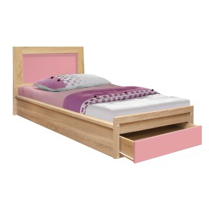 54279 ΚΡΕΒΑΤΙ ΜΕ ΣΥΡΤΑΡΙ PLAYROOM HM330.02 SONAMA-ΡΟΖ 90Χ190εκ.