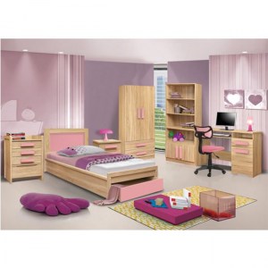 54281 ΚΟΜΟΔΙΝΟ PLAYROOM SONAMA-ΡΟΖ HM331+HM336.02 40Χ48Χ39εκ.