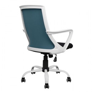 54974 ΚΑΡΕΚΛΑ ΓΡΑΦΕΙΟΥ HM1053.06 ΜΠΛΕ MESH & ΠΟΔΙ ΜΕΤΑΛΛΙΚΟ