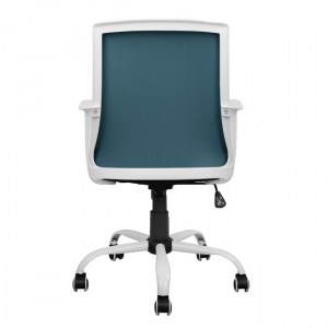 54974 ΚΑΡΕΚΛΑ ΓΡΑΦΕΙΟΥ HM1053.06 ΜΠΛΕ MESH & ΠΟΔΙ ΜΕΤΑΛΛΙΚΟ