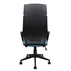 54978 ΚΑΡΕΚΛΑ ΓΡΑΦΕΙΟΥ ANIVIA HM1054.06 ΓΚΡΙ ΣΙΕΛ & ΠΟΔΙ ΜΑΥΡΟ 64x61x126 εκ.