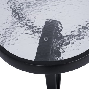 56321 ΤΡΑΠΕΖΙ BRUNO 150X90Χ72Υεκ. ΓΚΡΙ ΜΕΤΑΛΛΙΚΟ ΜΕ ΓΥΑΛΙΝΗ ΕΠΙΦΑΝΕΙΑ HM5145.01