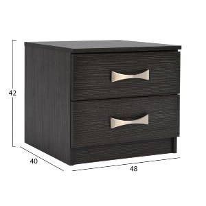 56592 ΚΟΜΟΔΙΝΟ ΜΕ 2 ΣΥΡΤΑΡΙΑ ΚΑΙ ΧΕΡΟΥΛΙ ASHLYN HM2235.01 ZEBRANO 48x40x42Yεκ.