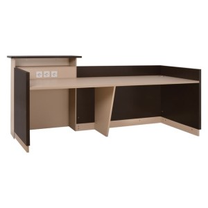 57646 ΓΡΑΦΕΙΟ ΥΠΟΔΟΧΗΣ DALTON 240X82 WENGE ΜΠΕΖ HM2068.01 240x82x105cm