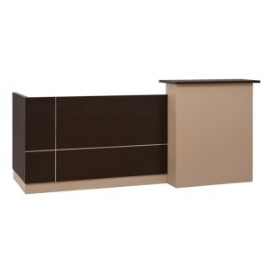 57646 ΓΡΑΦΕΙΟ ΥΠΟΔΟΧΗΣ DALTON 240X82 WENGE ΜΠΕΖ HM2068.01 240x82x105cm