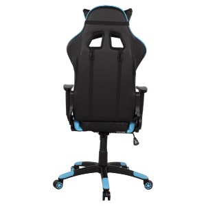 57746 ΠΟΛΥΘΡΟΝΑ GAMING DARIUS HM1072.08 ΜΑΥΡΗ-ΣΙΕΛ 66,5x70x(122-129) cm