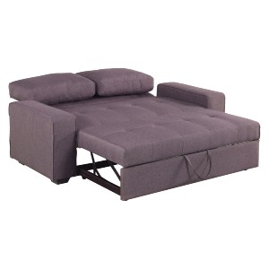 58009 ΚΑΝΑΠΕΣ ΚΡΕΒΑΤΙ KANNA 2ΘΕΣΙΟΣ 176x102x91 εκ.HM3082.01 ΜΕ ΚΑΦΕ ΥΦΑΣΜΑ 176x102x91 εκ.