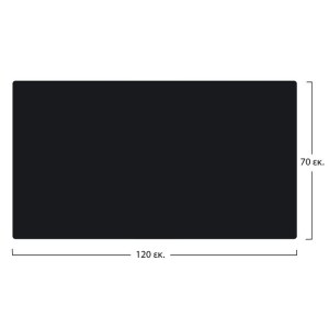 58658 ΕΠΙΦΑΝΕΙΑ ΤΡΑΠΕΖΙΟΥ COMPACT HPL 120X70 εκ. ΜΑΥΡΗ HM5163.03