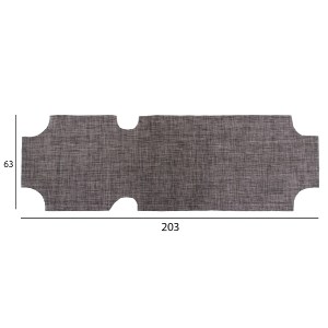 58687 ΠΑΝΙ TEXTILENE 600gr/m2 2X1 ΑΝΤΑΛΛΑΚΤΙΚΟ ΞΑΠΛΩΣΤΡΑΣ HM5072.10 ΓΚΡΙ 201x62 εκ.