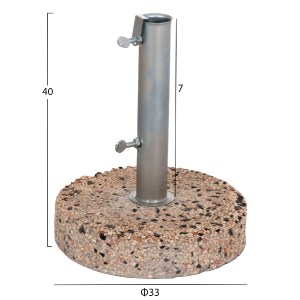 58722 ΒΑΣΗ ΟΜΠΡΕΛΑΣ ΨΗΦΙΔΑ 15KG HM5476.15 ΜΕ ΣΩΛΗΝΑ ΔΙΑΜΕΤΡΟΥ Φ52