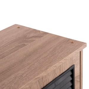 58883 ΠΑΠΟΥΤΣΟΘΗΚΗ ΞΥΛΙΝΗ MCKENNA HM2266.02 ΣΕ ΧΡΩΜΑ SONAMA-ΜΑΥΡΟ 77x30x69Υεκ.