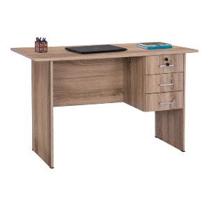 58887 ΓΡΑΦΕΙΟ ΜΕΛΑΜΙΝΗΣ HAYDEN 120x60x75Υεκ. ΜΕ 3 ΣΥΡΤΑΡΙΑ ΣΕ ΧΡΩΜΑ SONAMA HM2268.02