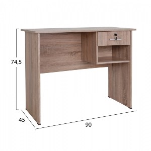 58890 ΓΡΑΦΕΙΟ ΜΕΛΑΜΙΝΗΣ HAYDEN ΜΕ ΣΥΡΤΑΡΙ HM2283.02  SONAMA 90X45X74,5Y