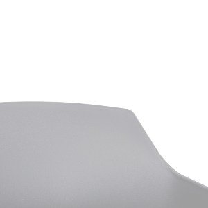 58986 ΚΑΡΕΚΛΑ ΤΡΑΠΕΖΑΡΙΑΣ LUCIE HM8242.01 ΛΕΥΚΗ ΜΕ ΜΕΤΑΛΛΙΚΑ ΠΟΔΙΑ 56Χ57Χ80 ΕΚ