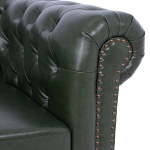 59061 ΚΑΝΑΠΕΣ 2ΘΕΣΙΟΣ T.CHESTERFIELD HM3010.08 ΤΕΧΝΟΔΕΡΜΑ ΚΥΠΑΡΙΣΣΙ 150x90x72 εκ.