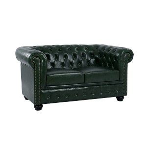 59061 ΚΑΝΑΠΕΣ 2ΘΕΣΙΟΣ T.CHESTERFIELD HM3010.08 ΤΕΧΝΟΔΕΡΜΑ ΚΥΠΑΡΙΣΣΙ 150x90x72 εκ.