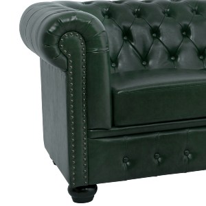 59062 ΚΑΝΑΠΕΣ 3ΘΕΣΙΟΣ T.CHESTERFIELD HM3009.08 ΤΕΧΝΟΔΕΡΜΑ ΚΥΠΑΡΙΣΣΙ 208x90x73 εκ.