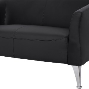 59343 ΚΑΝΑΠΕΣ 2ΘΕΣΙΟΣ KIANA HM3122.21 ΜΕ ΜΑΥΡΟ PU 130x75x71 εκ.