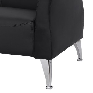 59343 ΚΑΝΑΠΕΣ 2ΘΕΣΙΟΣ KIANA HM3122.21 ΜΕ ΜΑΥΡΟ PU 130x75x71 εκ.