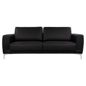 59452 ΚΑΝΑΠΕΣ 3ΘΕΣΙΟΣ KENZIE HM3121.31 ΜΕ ΜΑΥΡΟ PU 190x81x81 εκ.