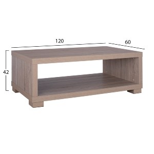 59469 ΤΡΑΠΕΖΙ ΣΑΛΟΝΙΟΥ SALEM HM2217.02 SONAMA OAK 120Χ60Χ42Y εκ.