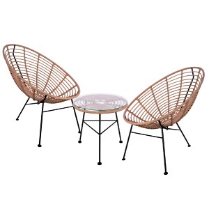 59476 ΣΕΤ ΕΞΩΤΕΡΙΚΟΥ ΧΩΡΟΥ 3ΤΜΧ ALLEGRA HM10335 ΜΠΕΖ WICKER-ΜΕΤΑΛΛΟ