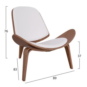 59491 ΠΟΛΥΘΡΟΝΑ SUPERIOR PLUS HM1128.03 ΦΥΣΙΚΟ ΜΕ ΛΕΥΚΟ ΜΑΞΙΛΑΡΙ PU 89x83x76Yεκ.