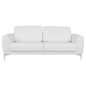 59542 ΚΑΝΑΠΕΣ 3ΘΕΣΙΟΣ KENZIE HM3121.32 ΜΕ ΛΕΥΚΟ PU 190x81x81 εκ.