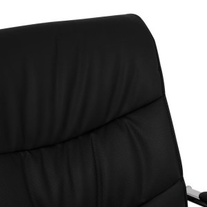 59665 ΠΟΛΥΘΡΟΝΑ JACOB HM1045.11 ΜΑΥΡΟ PU ΜΕ ΒΑΣΗ ΧΡΩΜΙΟΥ 57x66,5x102 cm