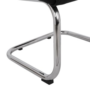 59665 ΠΟΛΥΘΡΟΝΑ JACOB HM1045.11 ΜΑΥΡΟ PU ΜΕ ΒΑΣΗ ΧΡΩΜΙΟΥ 57x66,5x102 cm