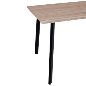 59681 ΤΡΑΠΕΖΙ ΤΡΑΠΕΖΑΡΙΑΣ OFIRA 140X80 SONAMA ΜΕ ΜΑΥΡΑ ΠΟΔΙΑ HM8374