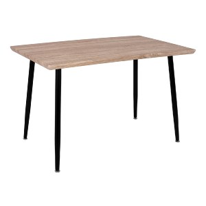 59682 ΤΡΑΠΕΖΙ ΤΡΑΠΕΖΑΡΙΑΣ PALOMA HM8334.01, 120X70Χ76,5 SONΟMA, ΜΑΥΡΑ ΠΟΔΙΑ