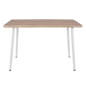 59691 ΤΡΑΠΕΖΙ ΤΡΑΠΕΖΑΡΙΑΣ PALOMA HM8334.02, 120X70X76,5- SONOMA, ΛΕΥΚΑ ΠΟΔΙΑ