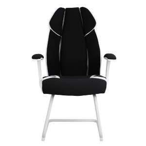 59972 ΠΟΛΥΘΡΟΝΑ ZAHARA HM1102.02 ΣΕ ΧΡΩΜΑ ΜΑΥΡΟ ΜΕ ΑΣΠΡΟ 66,5x63x108cm